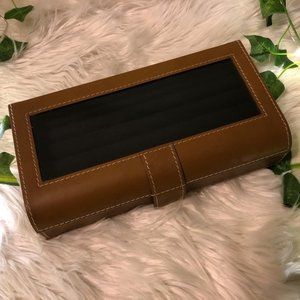 Beckett leather cufflink/ring box ( Pottery Barn )